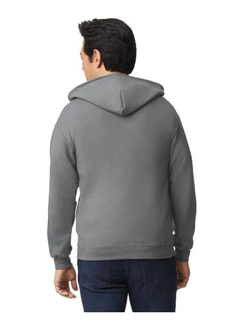 Gildan - Veste à capuche Gris moyen - Kiabi