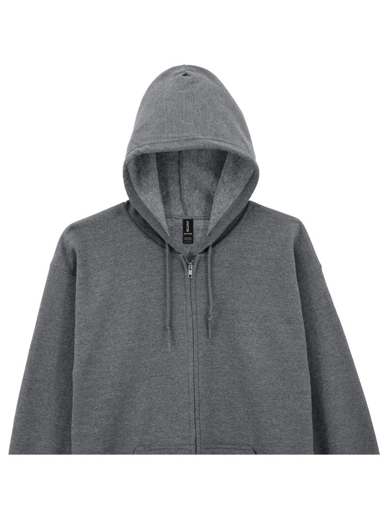 Gildan - Veste à capuche Gris moyen - Kiabi