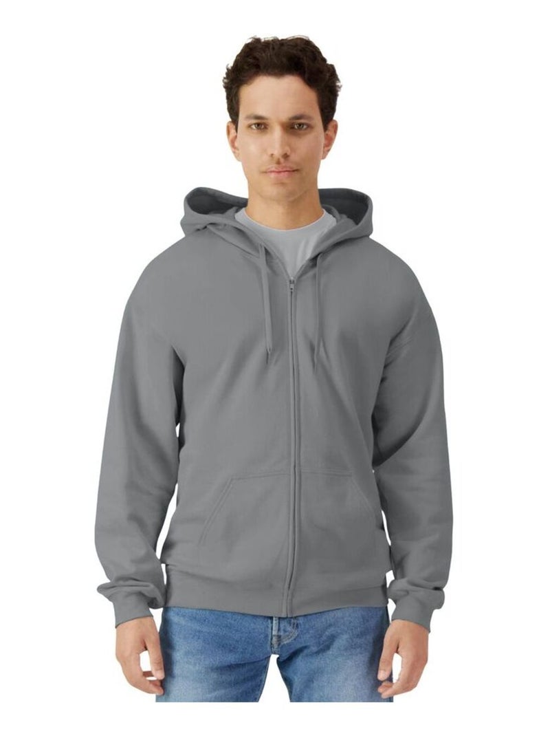 Gildan - Veste à capuche SOFTSTYLE Gris - Kiabi