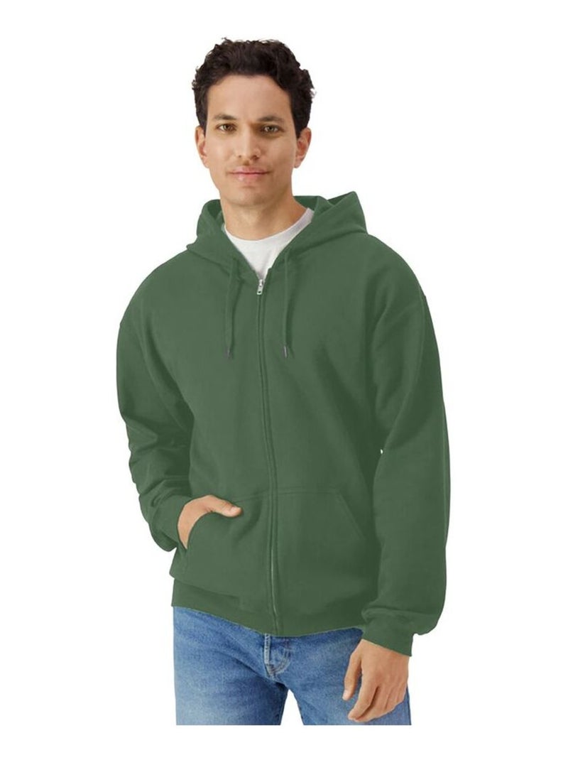 Gildan - Veste à capuche SOFTSTYLE Vert kaki - Kiabi