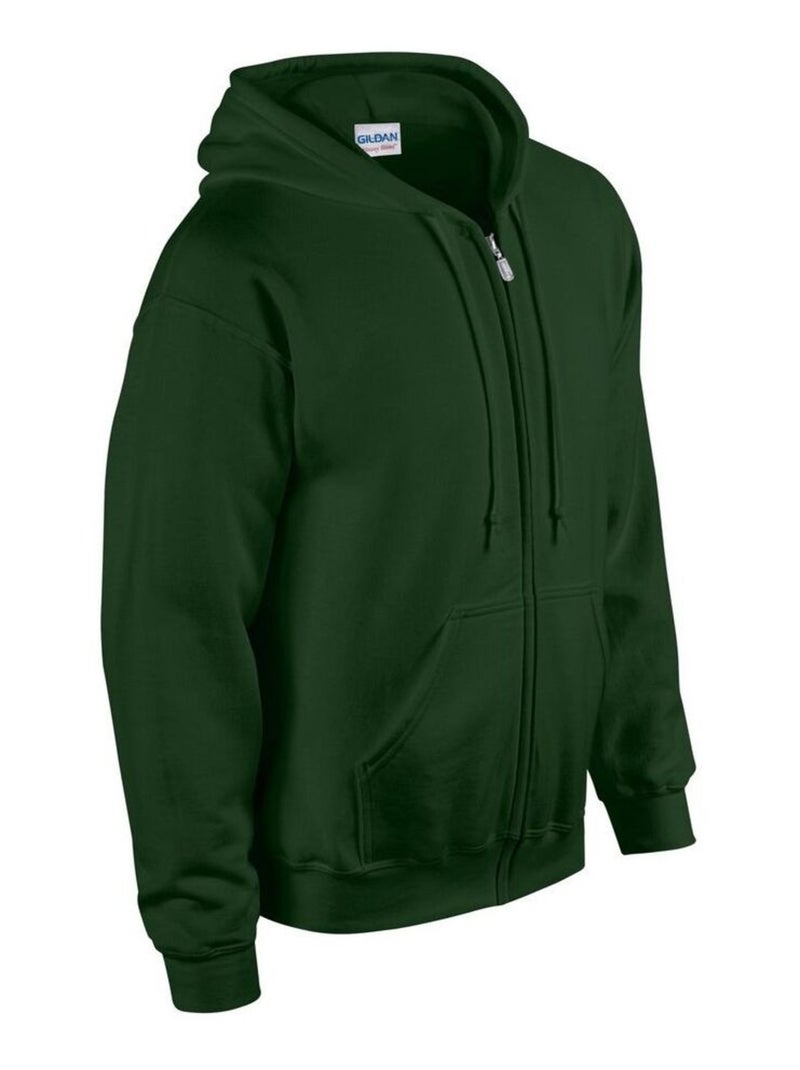 Gildan - Veste à capuche Vert forêt - Kiabi