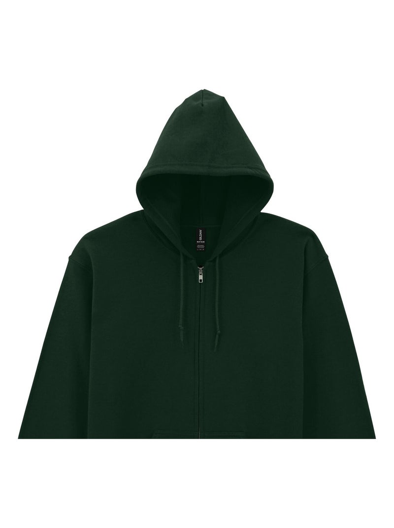 Gildan - Veste à capuche Vert forêt - Kiabi