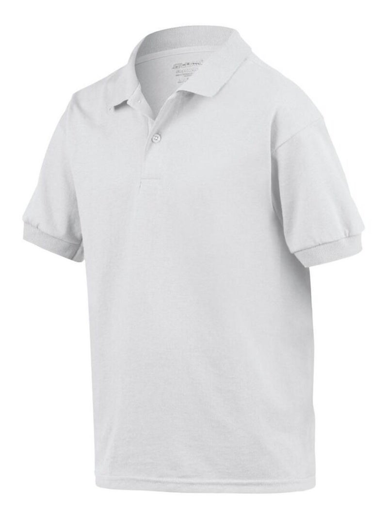 Gildan DryBlend - Polo unisexe Blanc - Kiabi