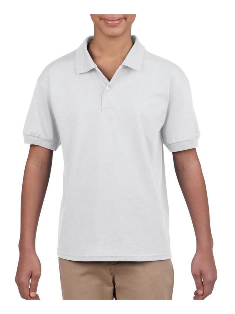 Gildan DryBlend - Polo unisexe Blanc - Kiabi