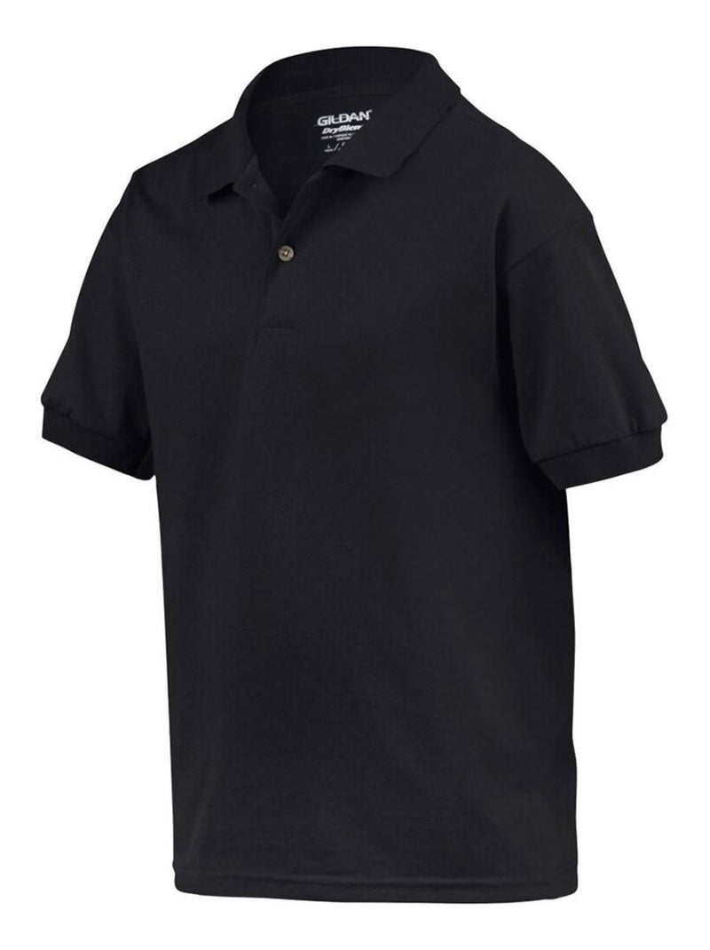 Gildan DryBlend - Polo unisexe Noir - Kiabi