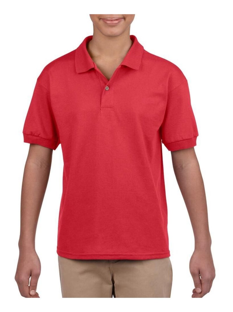 Gildan DryBlend - Polo unisexe Rouge - Kiabi