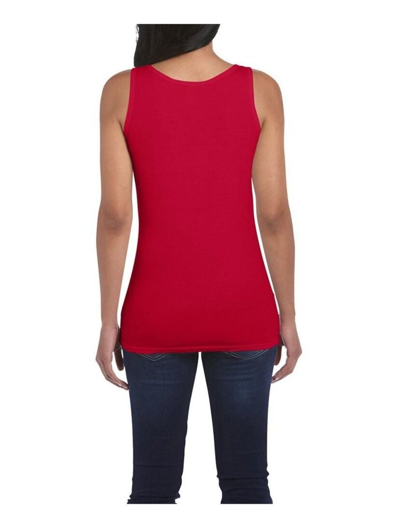 Gildan Gilet débardeur style doux pour femmes Rouge cerise - Kiabi