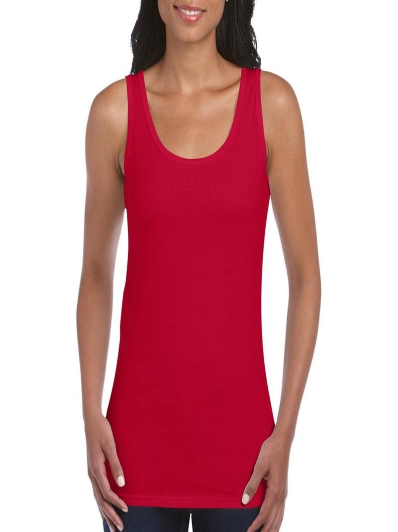 Gildan Gilet débardeur style doux pour femmes Rouge cerise - Kiabi