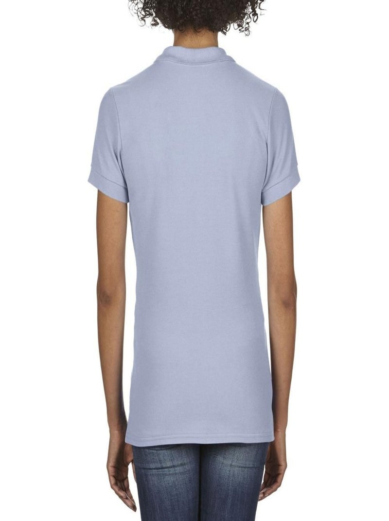 Gildan Polo Sport Double Pique en coton premium pour femmes/dames Bleu clair - Kiabi