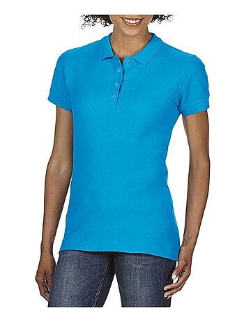 Gildan Softstyle Womens/Ladies - Polo à manches courtes en double piqué