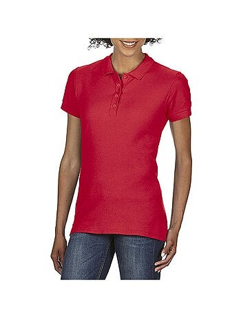 Gildan Softstyle Womens/Ladies - Polo à manches courtes en double piqué