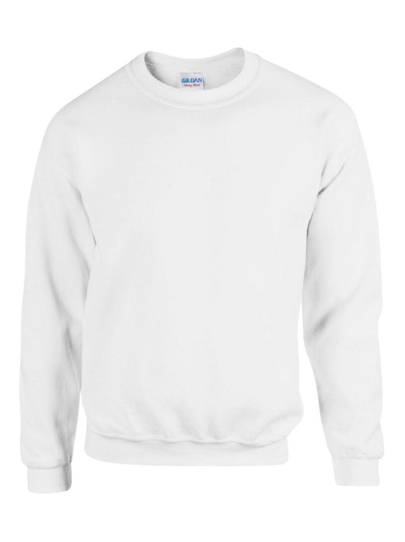 Gildan Sweat-shirt unisexe à col ras du cou en mélange lourd pour enfants Blanc - Kiabi
