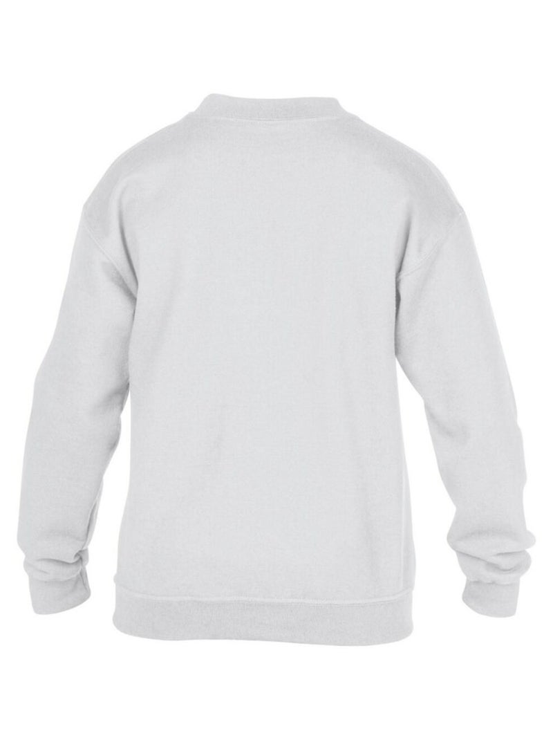 Gildan Sweat-shirt unisexe à col ras du cou en mélange lourd pour enfants Blanc - Kiabi