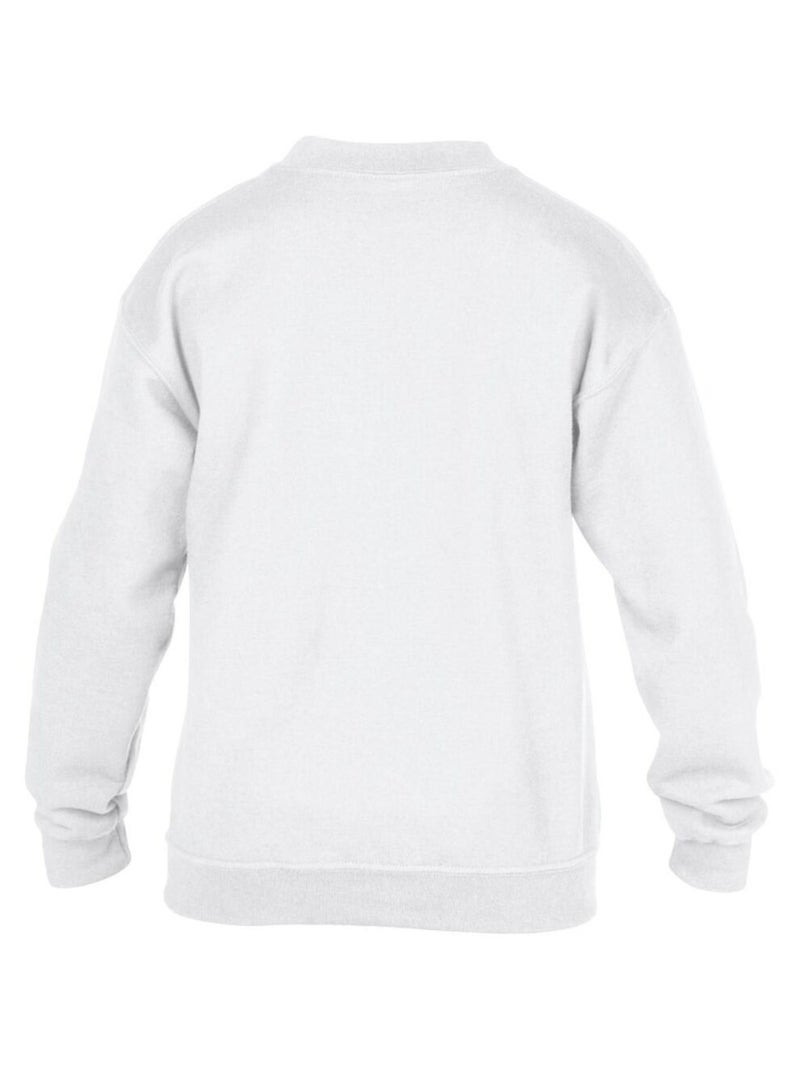 Gildan Sweat-shirt unisexe à col ras du cou en mélange lourd pour enfants Blanc - Kiabi