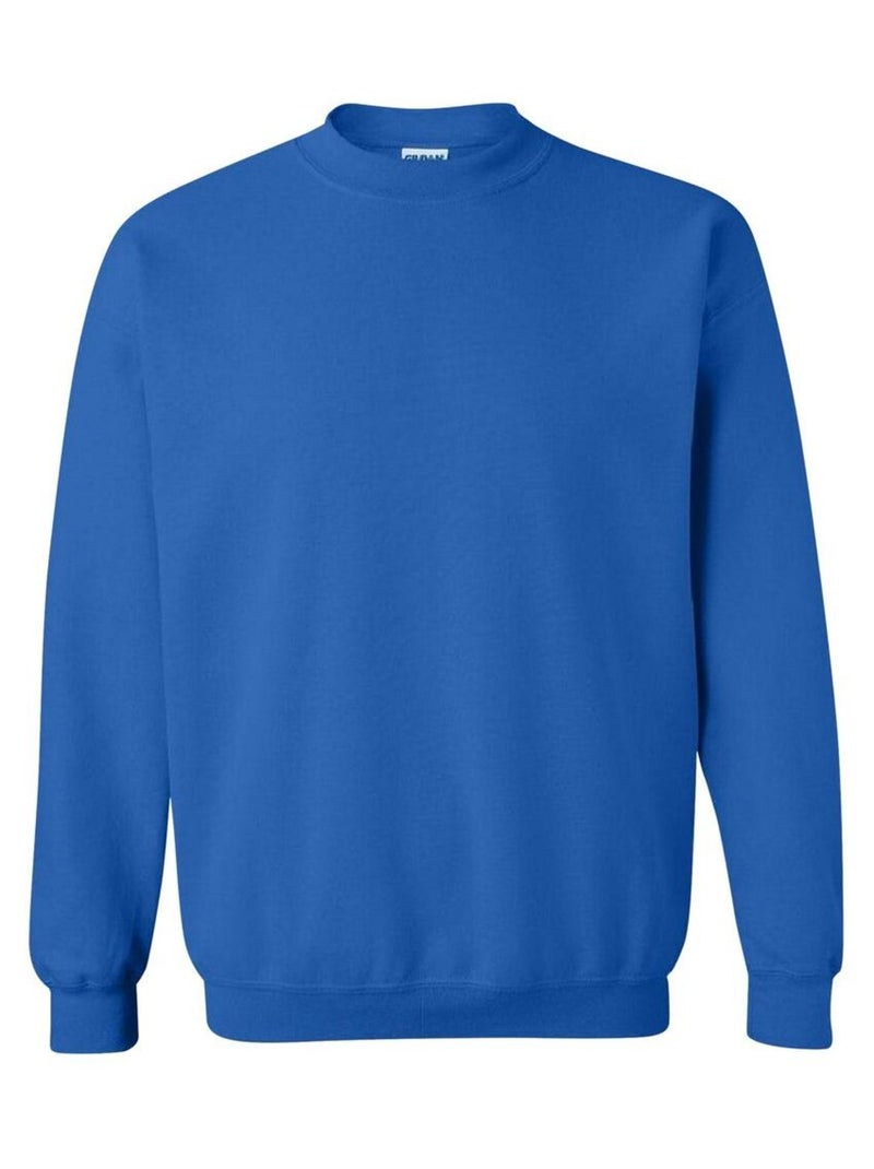 Gildan Sweat-shirt unisexe à col ras du cou en mélange lourd pour enfants Bleu roi - Kiabi