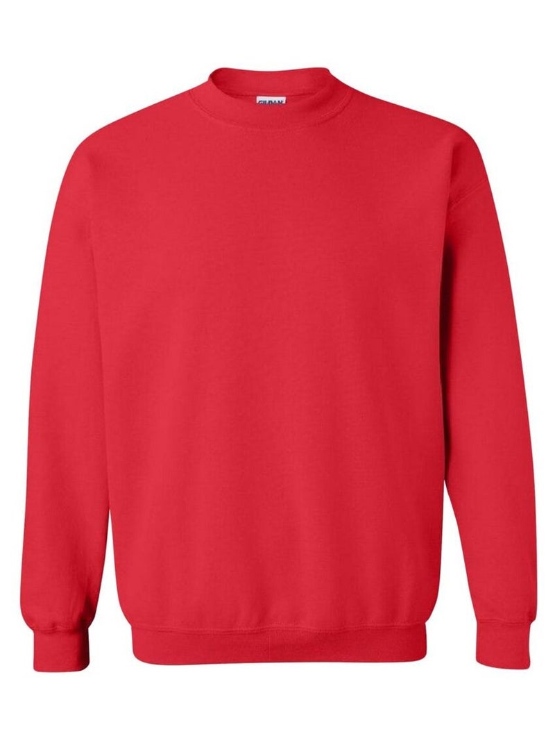 Gildan Sweat-shirt unisexe à col ras du cou en mélange lourd pour enfants Rouge - Kiabi
