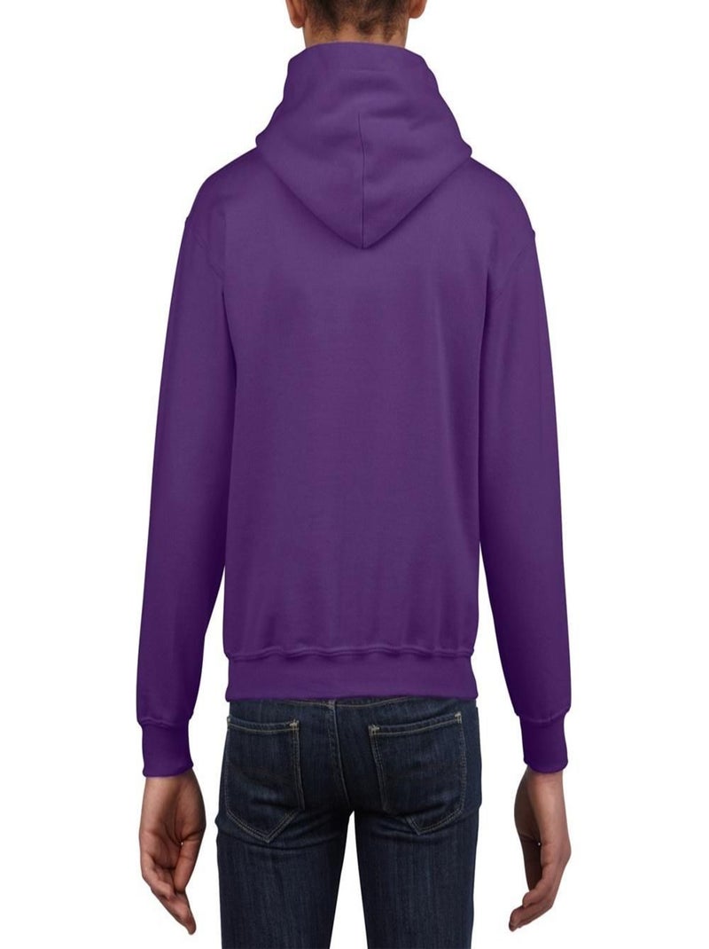 Gildan Sweatshirt à capuche unisexe pour enfants à forte teneur en fibres, Top / Hoodie Violet - Kiabi