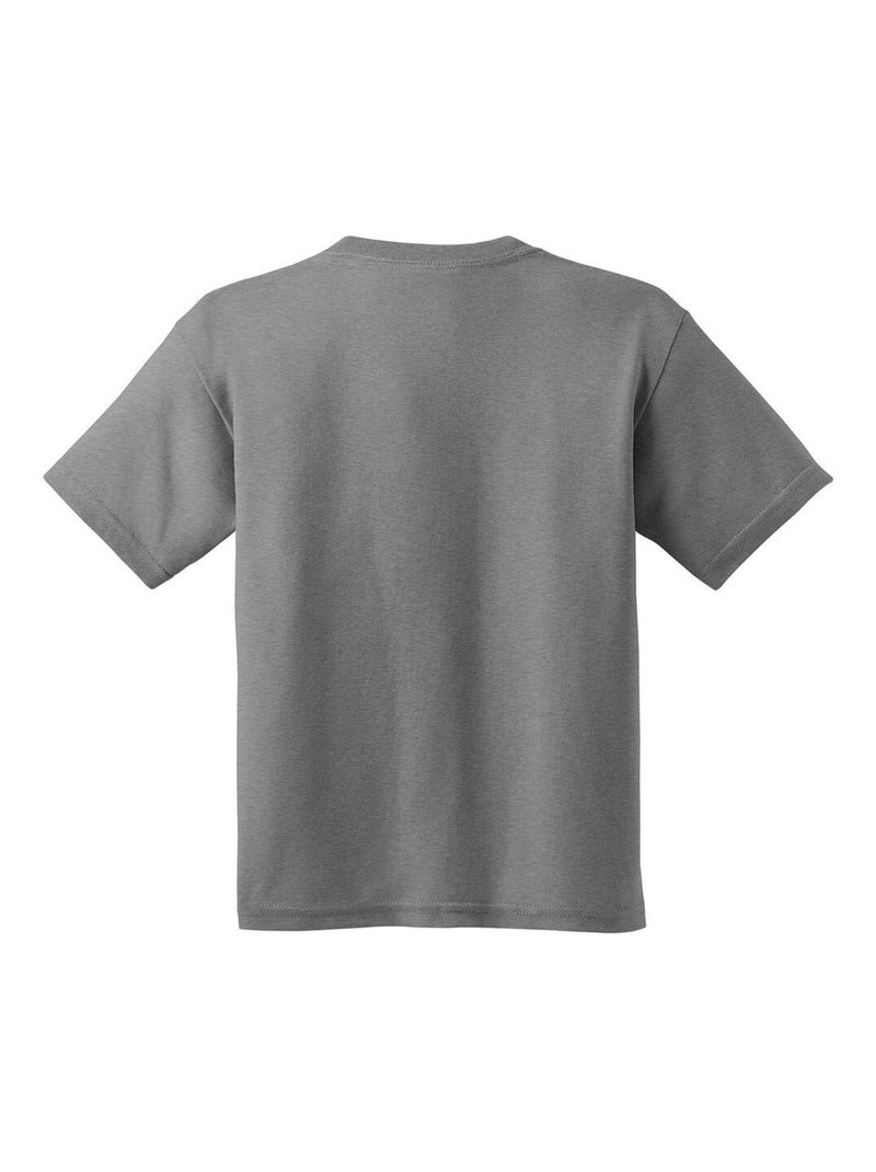 Gildan T-shirt unisexe en coton lourd pour jeunes Gris moyen - Kiabi