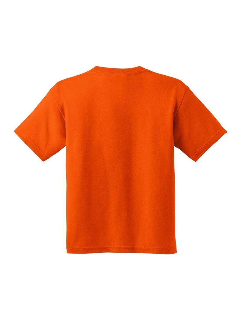 Gildan T-shirt unisexe en coton lourd pour jeunes Orange - Kiabi