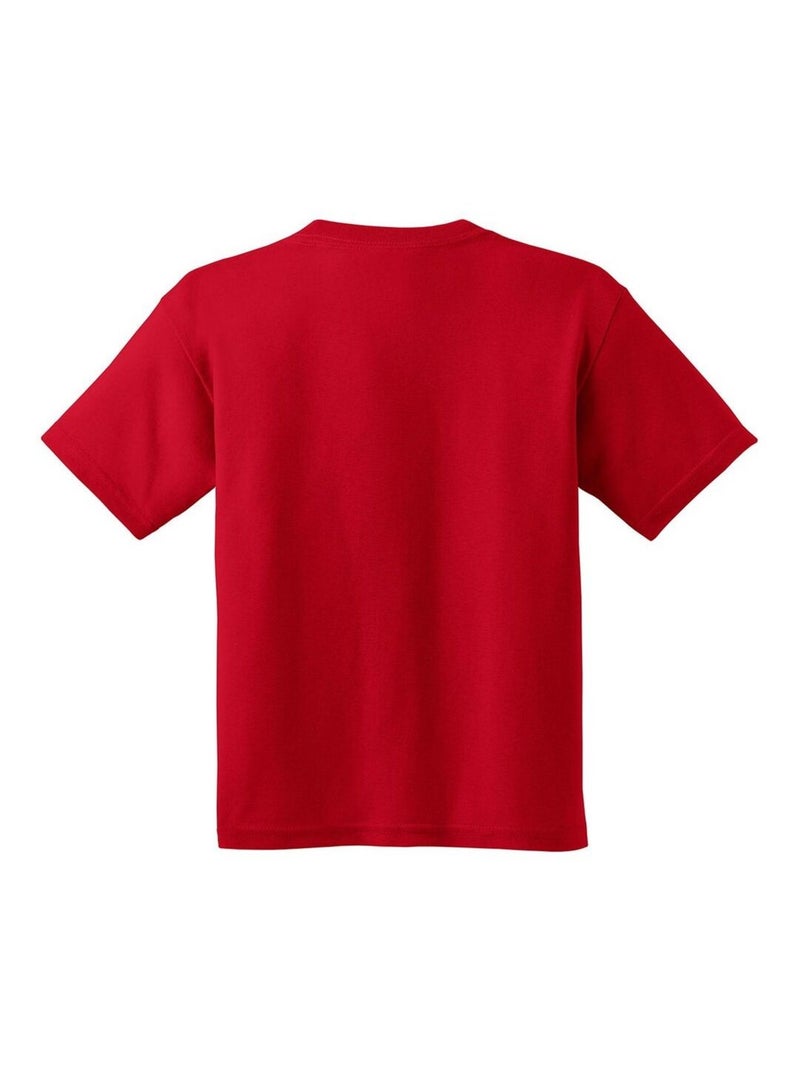 Gildan T-shirt unisexe en coton lourd pour jeunes Rouge - Kiabi