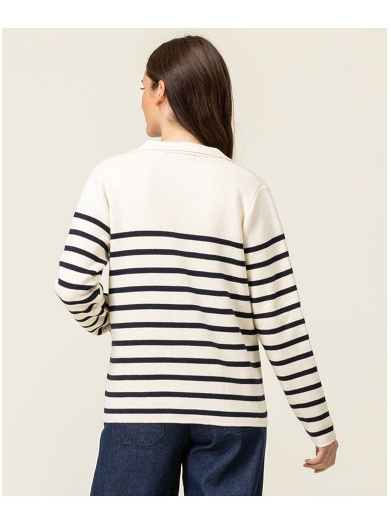 Gilet - Terre de Marins Blanc Bleu - Kiabi