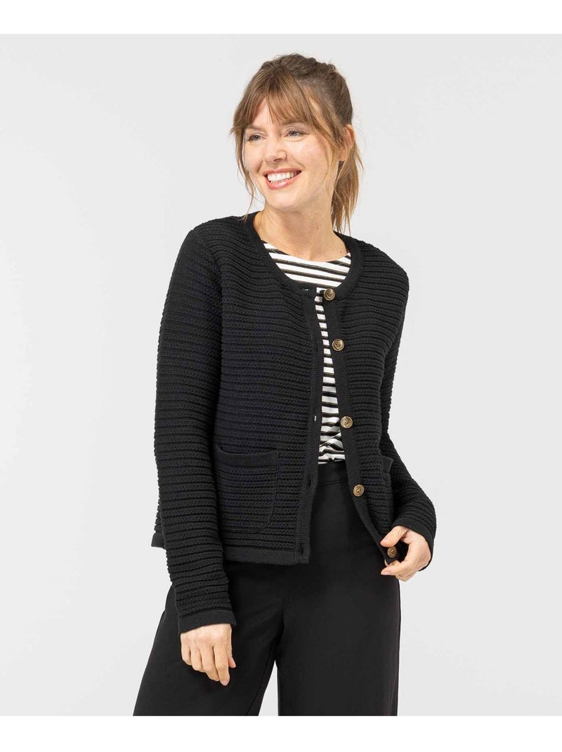 Gilet - Terre de Marins Noir - Kiabi