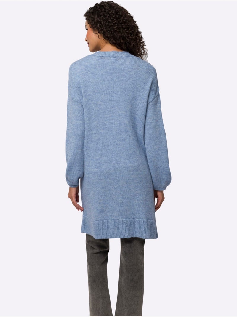Gilet 10% Laine - Taille Standard - Helline Bleu - Kiabi