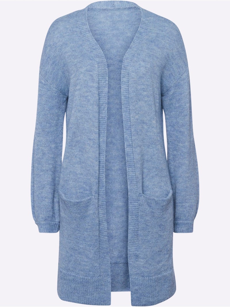 Gilet 10% Laine - Taille Standard - Helline Bleu - Kiabi