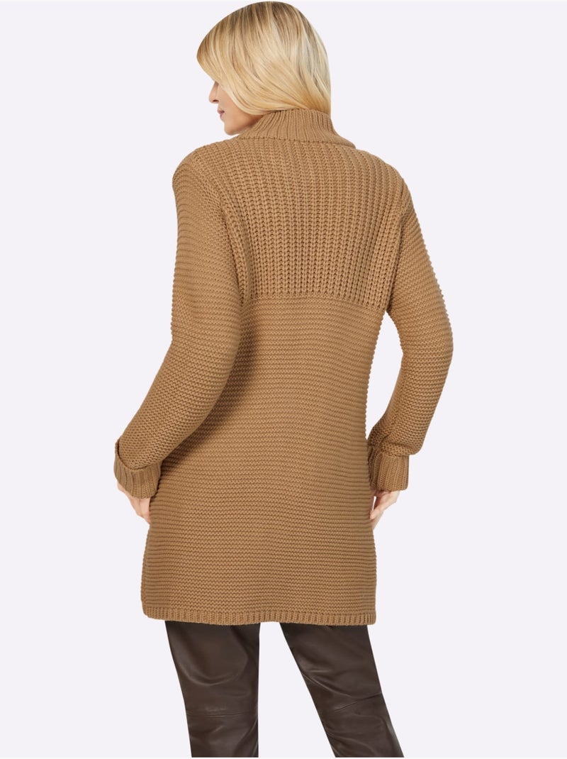 Gilet 15% Laine - Taille Standard - helline Marron - Kiabi