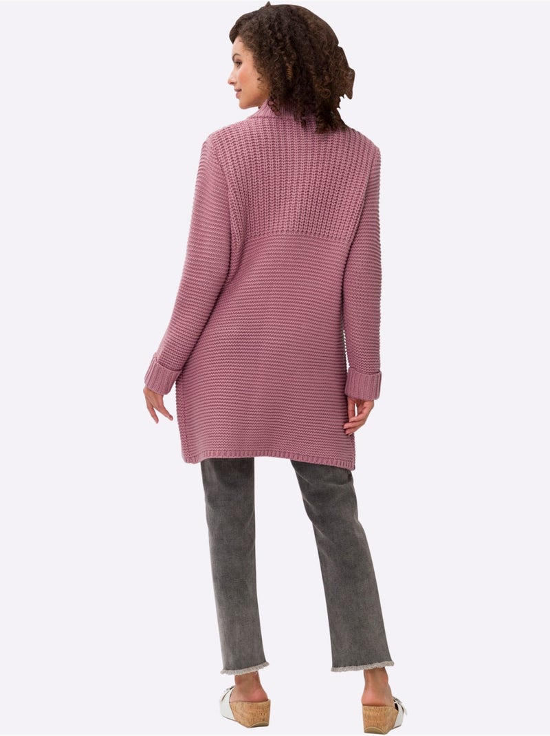 Gilet 15% Laine - Taille Standard - helline Rose - Kiabi