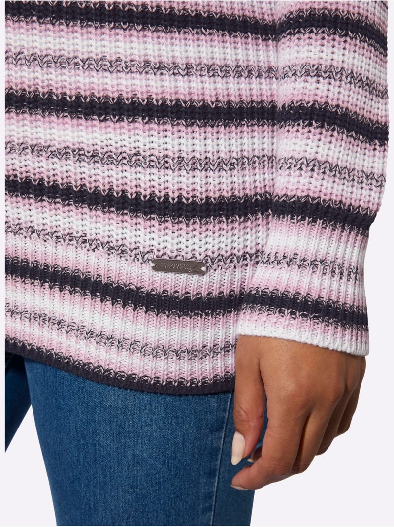 Gilet 50% Coton - Taille Standard - Witt Blanc Rose - Kiabi