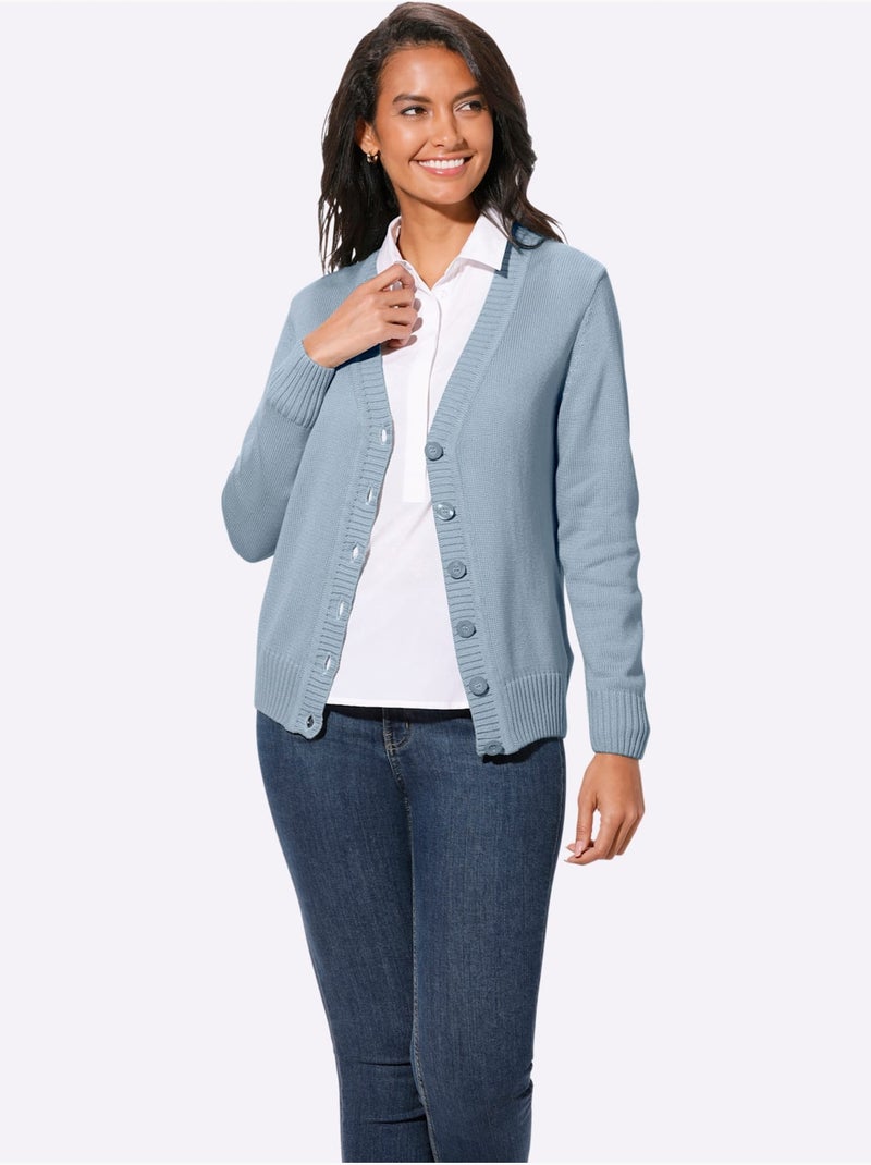 Gilet 50% Coton - Taille Standard - Witt Bleu ciel - Kiabi