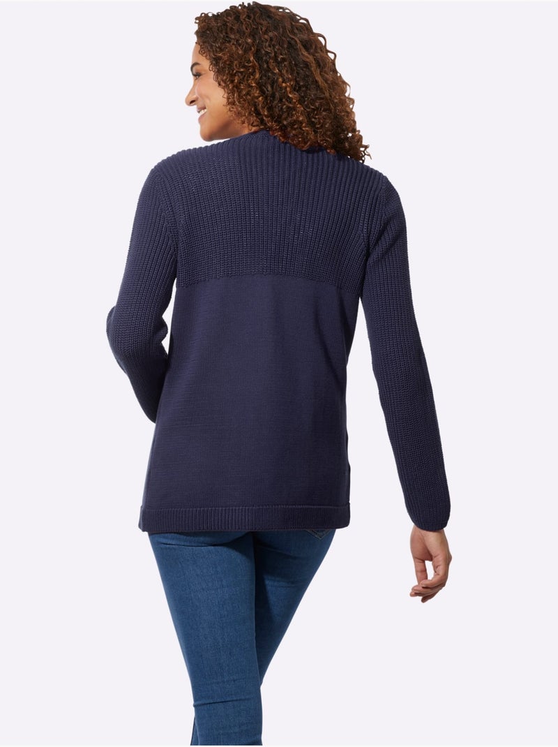 Gilet 50% coton - taille standard - witt Bleu marine - Kiabi