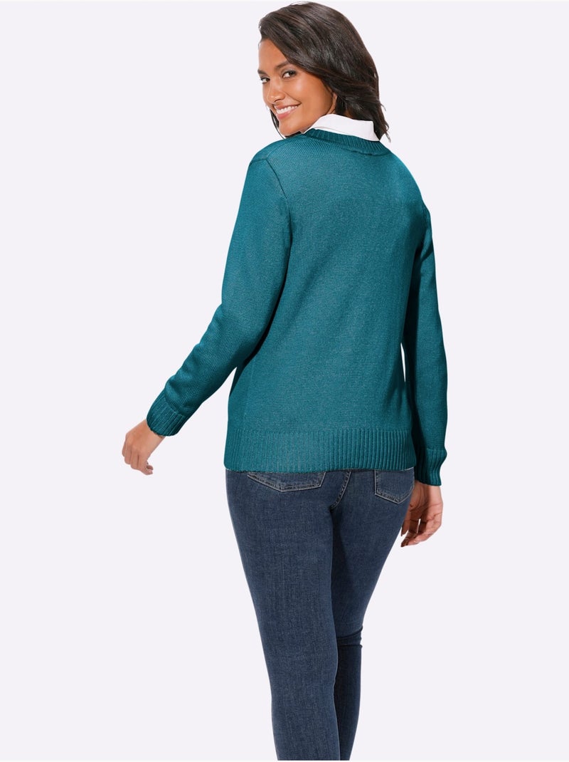 Gilet 50% Coton - Taille Standard - Witt Bleu pétrole - Kiabi
