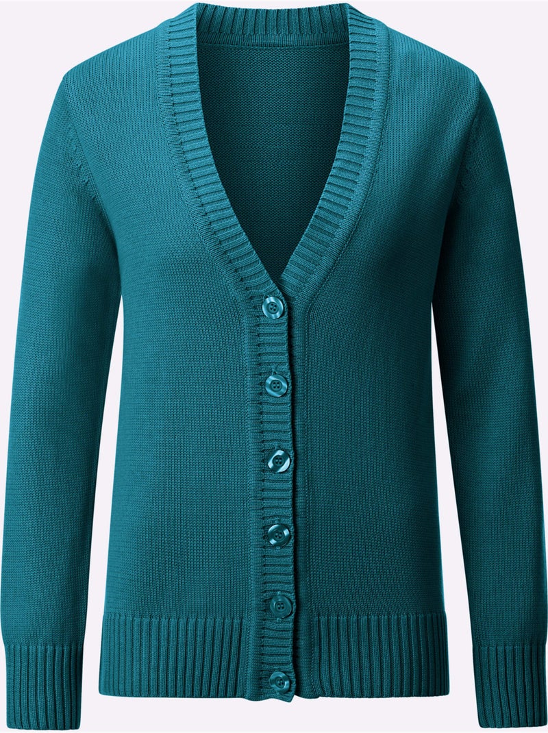 Gilet 50% Coton - Taille Standard - Witt Bleu pétrole - Kiabi