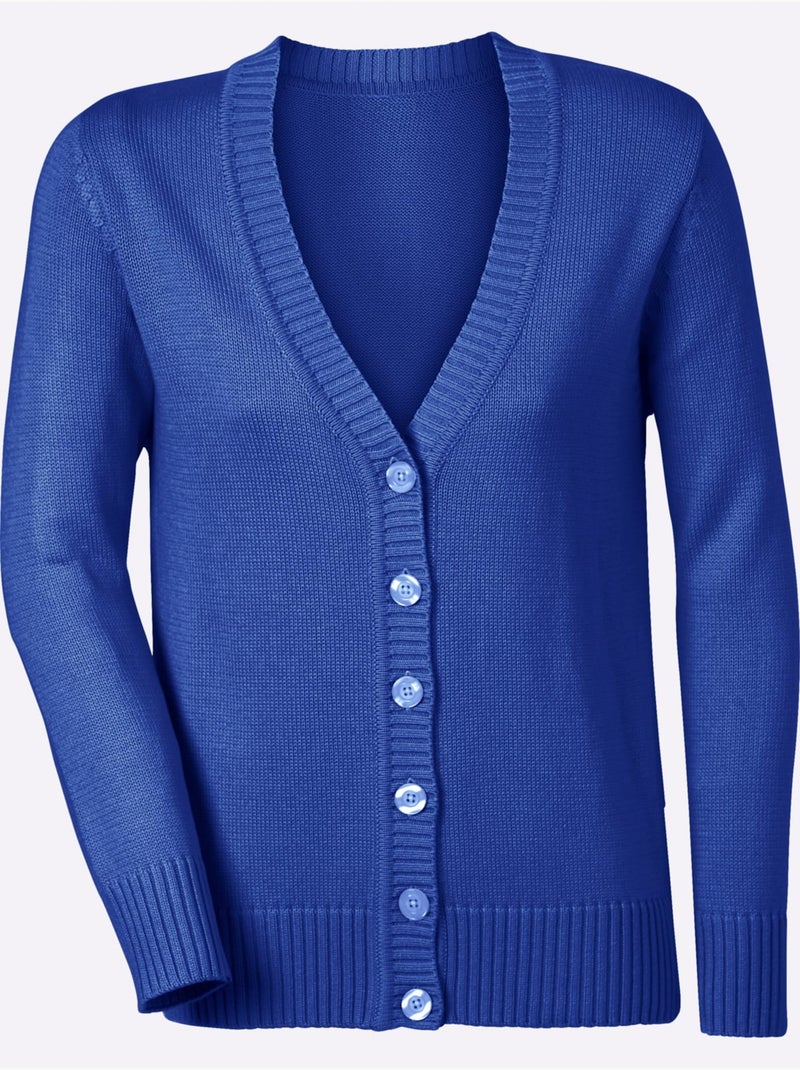 Gilet 50% Coton - Taille Standard - Witt Bleu roi - Kiabi
