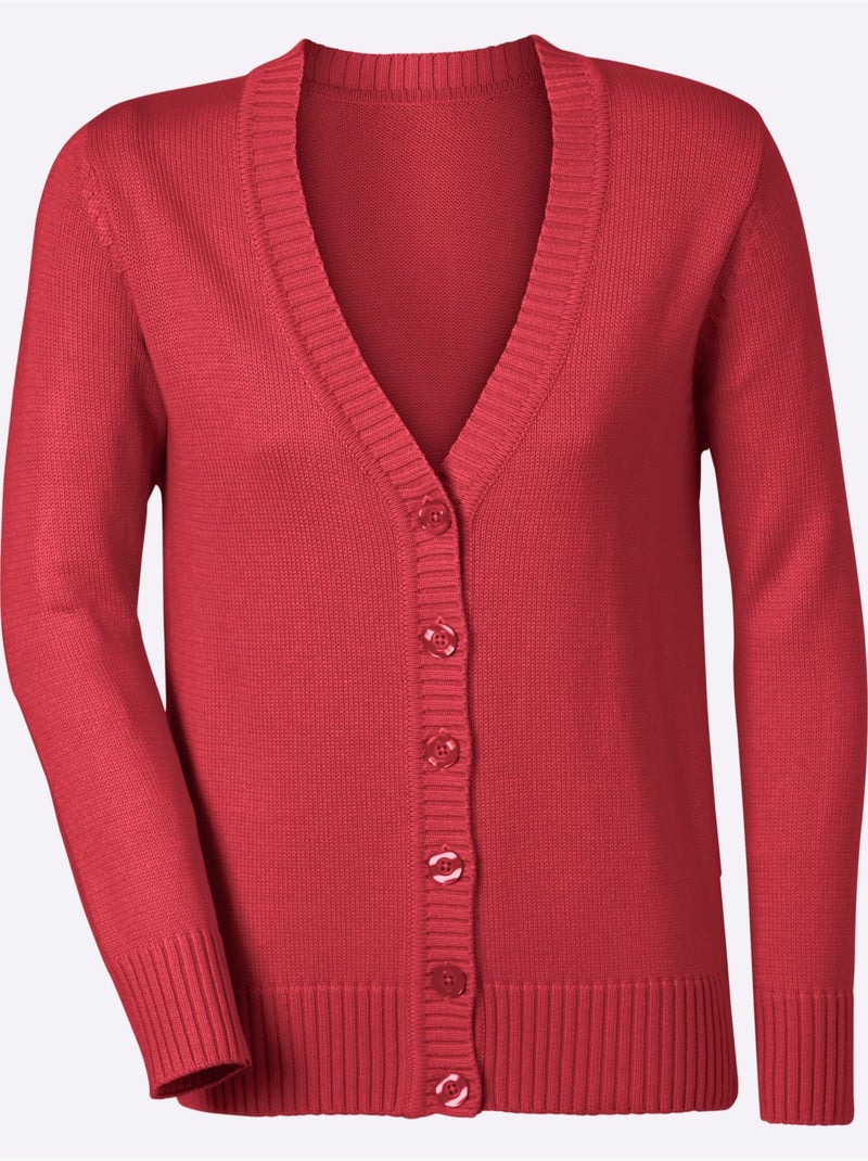 Gilet 50% Coton - Taille Standard - Witt Corail - Kiabi