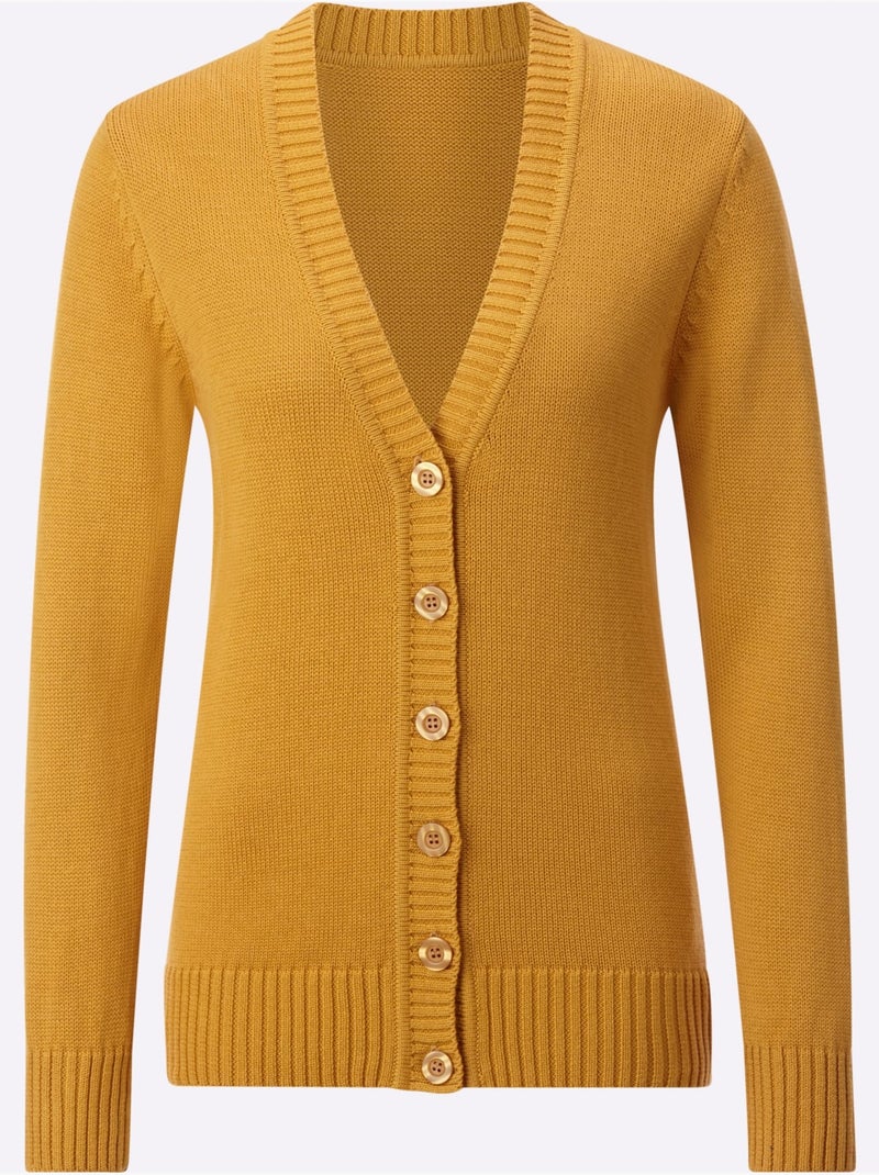 Gilet 50% coton - taille standard - witt Jaune - Kiabi