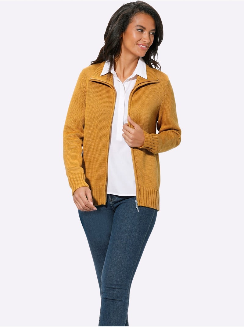 Gilet 50% coton - taille standard - witt Jaune - Kiabi