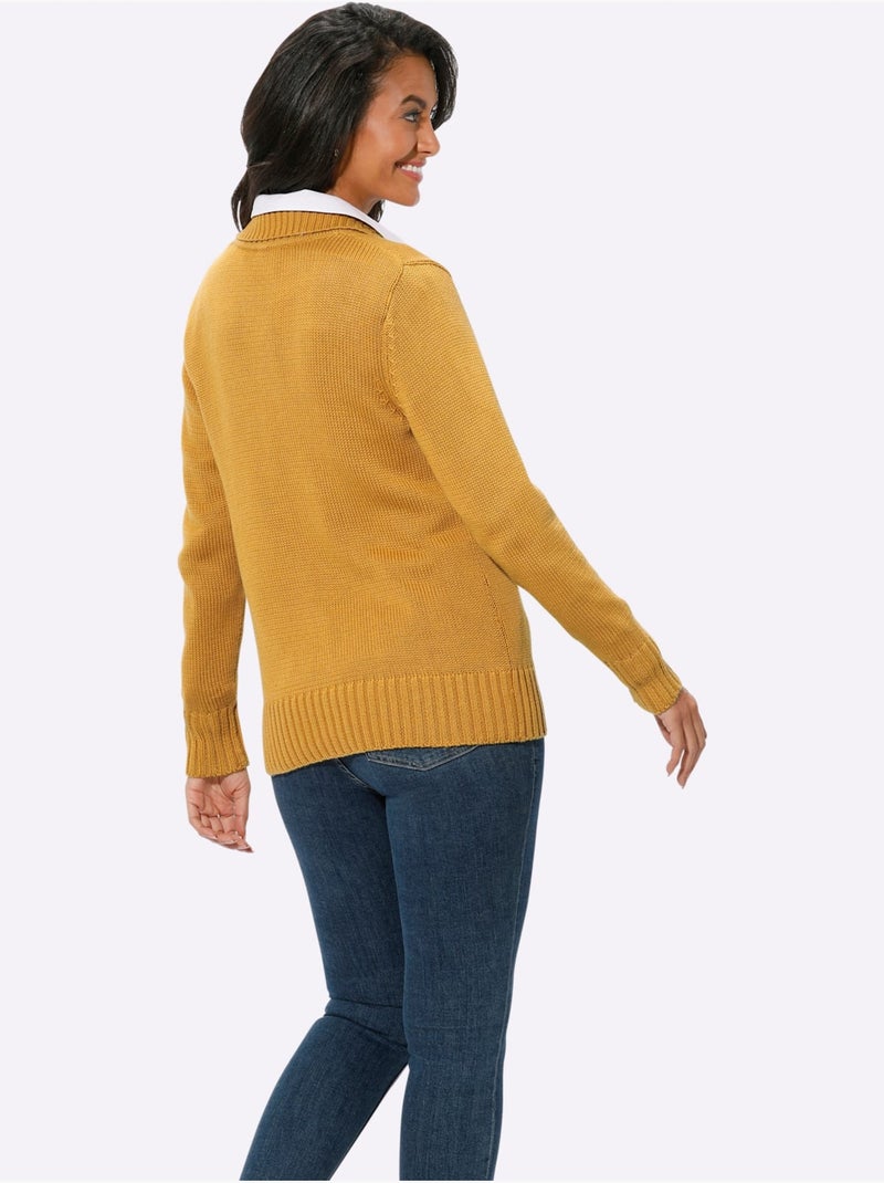 Gilet 50% coton - taille standard - witt Jaune - Kiabi