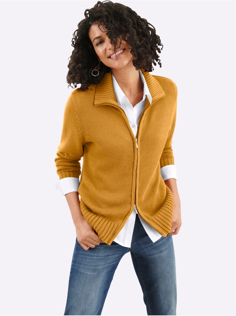 Gilet 50% coton - taille standard - witt Jaune - Kiabi
