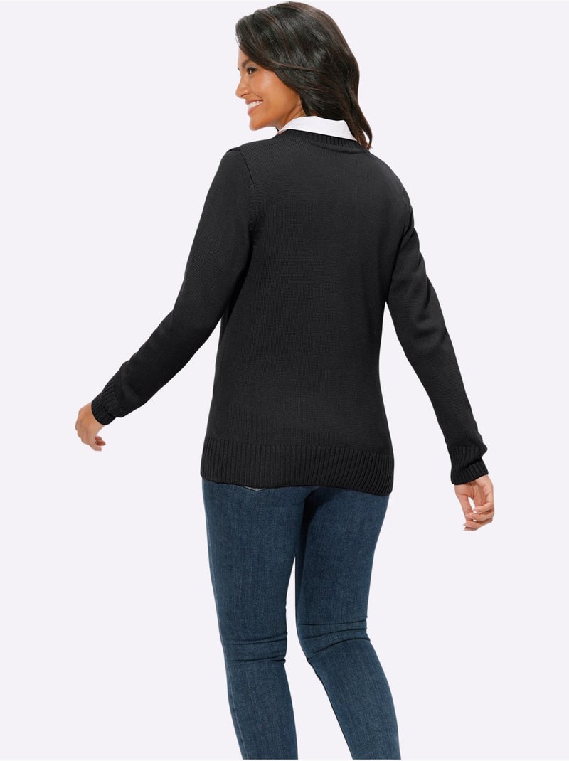 Gilet 50% Coton - Taille Standard - Witt Noir - Kiabi