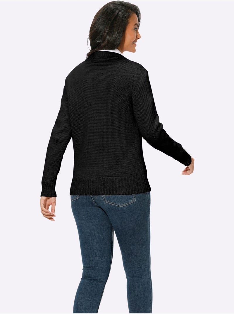 Gilet 50% coton - taille standard - witt Noir - Kiabi