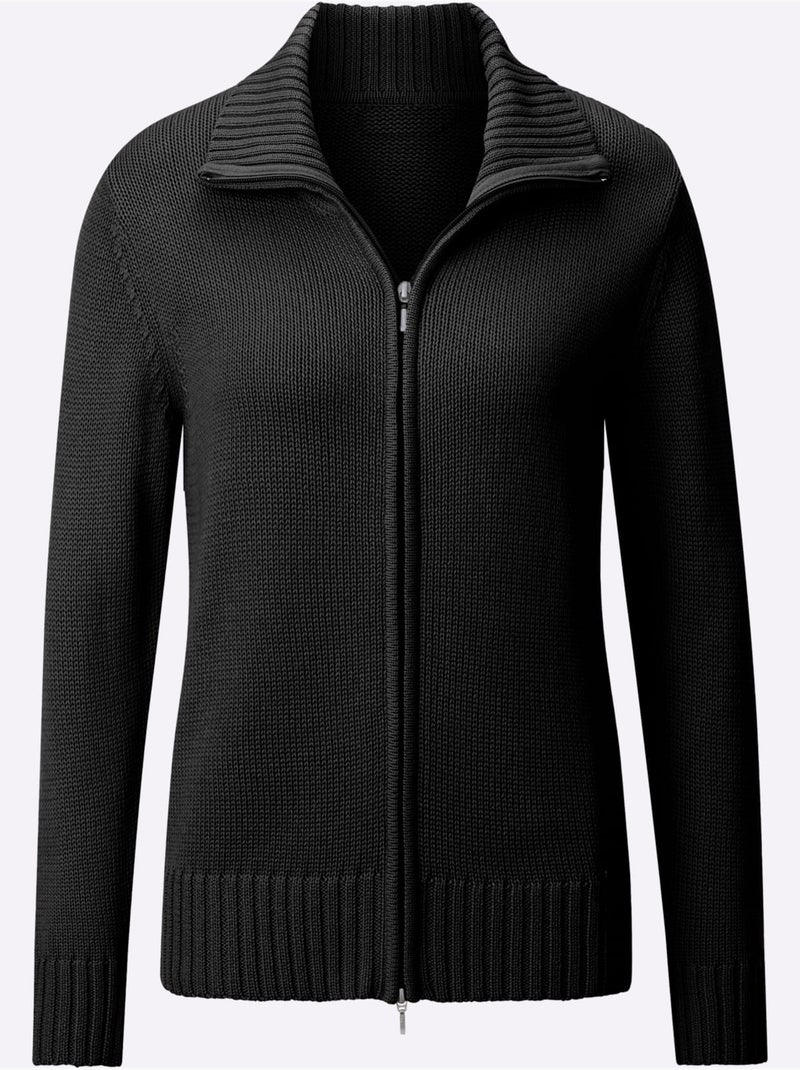Gilet 50% coton - taille standard - witt Noir - Kiabi