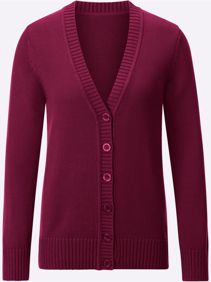 Gilet 50% Coton - Taille Standard - Witt Rose fushia - Kiabi