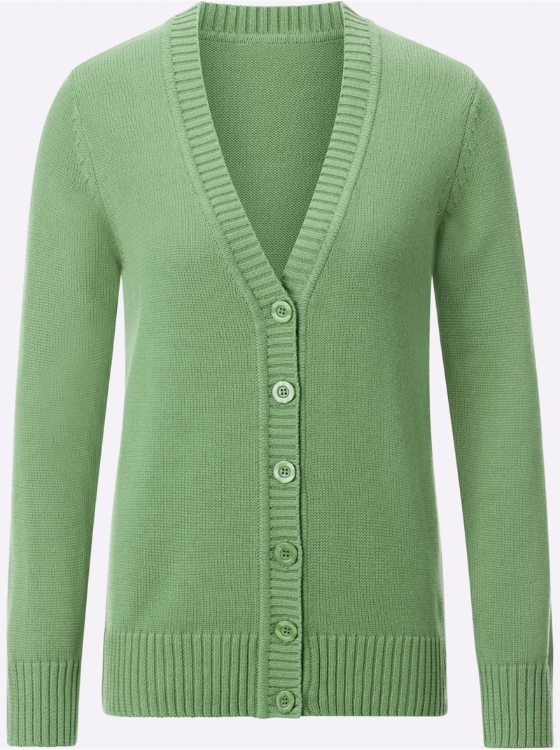 Gilet 50% Coton - Taille Standard - Witt Vert clair - Kiabi