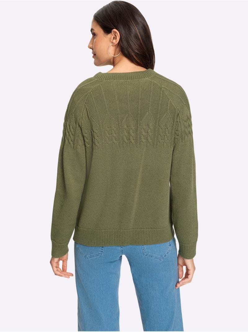 Gilet 50% coton - taille standard - witt Vert olive - Kiabi