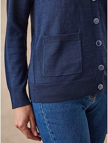 Gilet 50% laine mérinos - DAXON