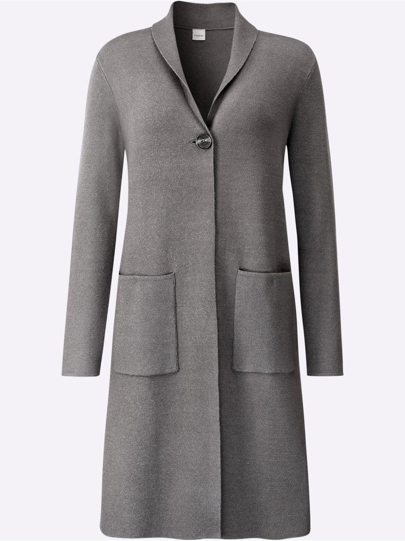 Gilet 50% viscose - taille standard - helline Noir Gris anthracite - Kiabi