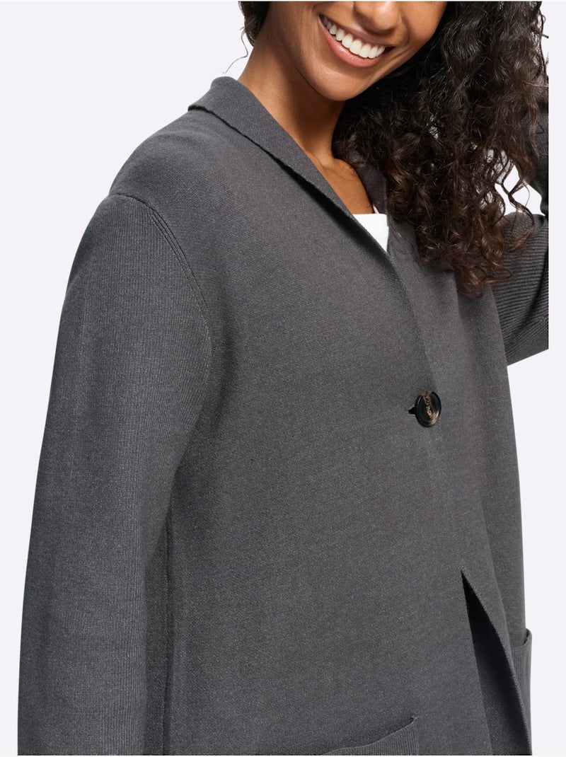 Gilet 50% viscose - taille standard - helline Noir Gris anthracite - Kiabi